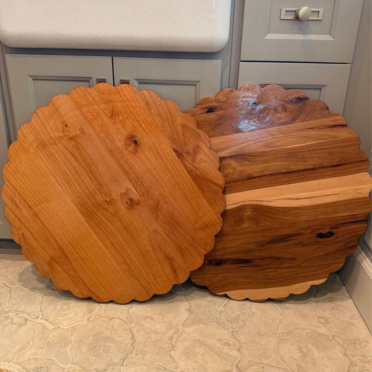 Round Wood Serving Board 24" — The Dax | Large Charcuterie Board