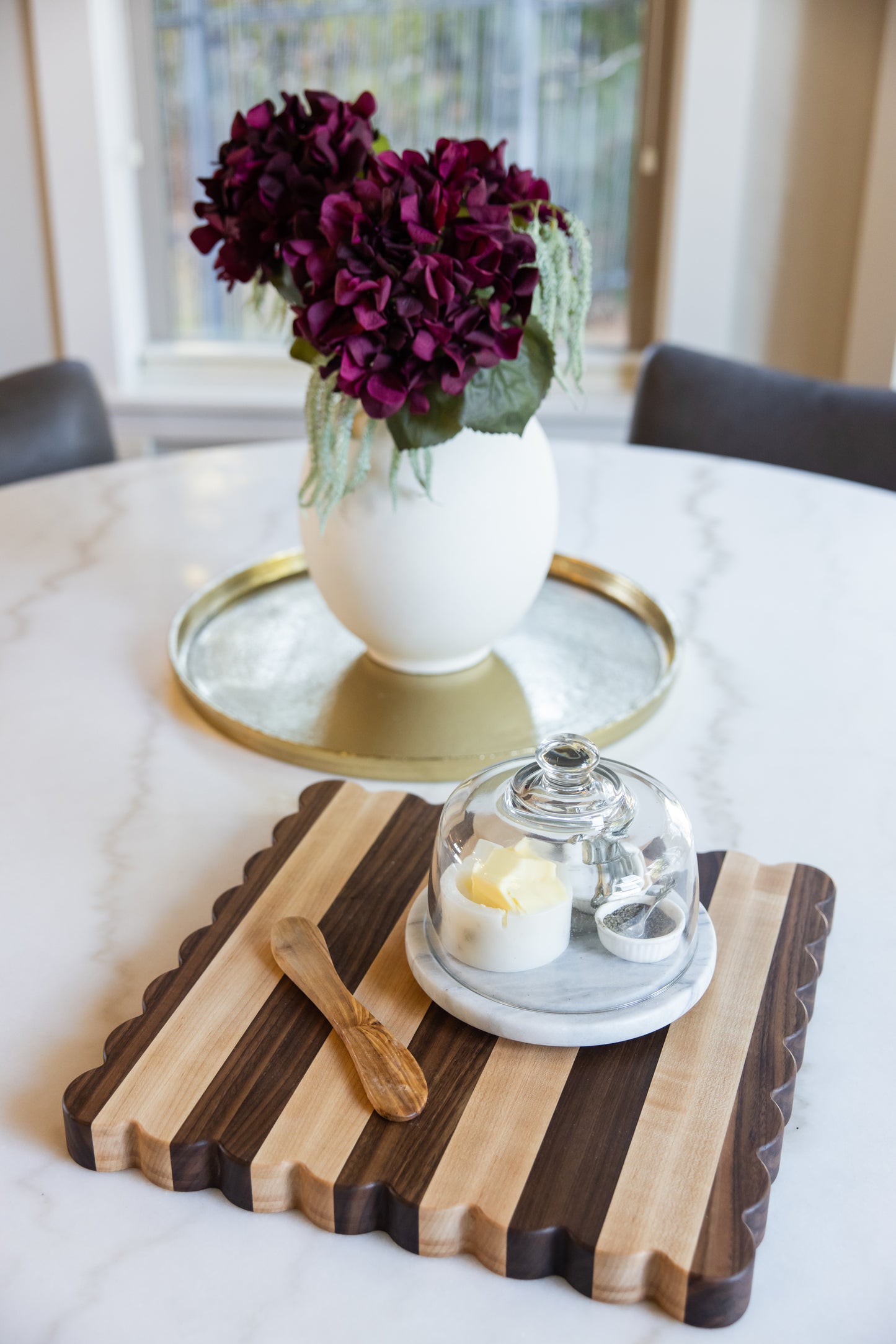 Freya Heirloom Cutting Board — Edge Grain Maple & Walnut