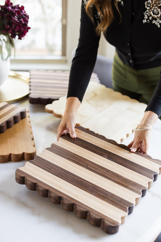 Freya Heirloom Cutting Board — Edge Grain Maple & Walnut