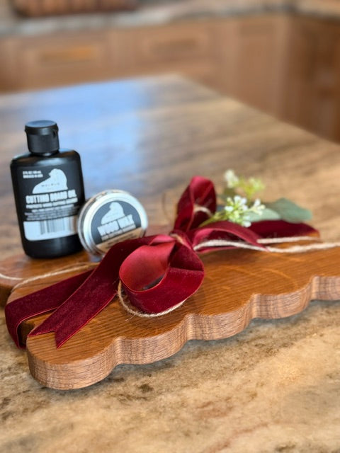 The Beckett Starter Bundle — 10" Wood Butter Board + Care Kit