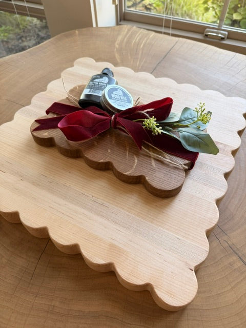 The Beckett Starter Bundle — 10" Wood Butter Board + Care Kit