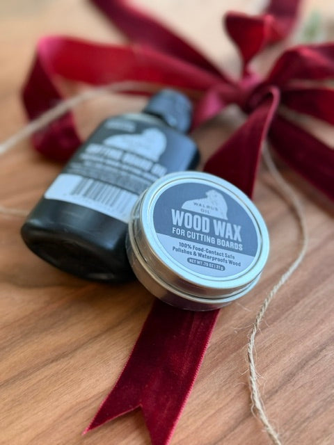The Beckett Starter Bundle — 10" Wood Butter Board + Care Kit