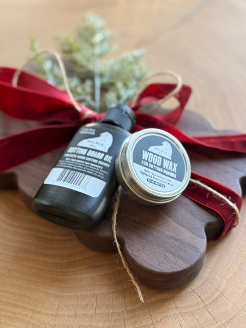 The Beckett Starter Bundle — 10" Wood Butter Board + Care Kit