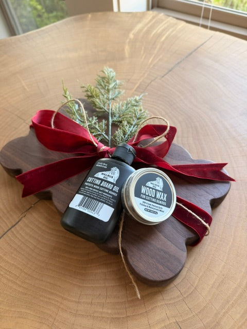 The Beckett Starter Bundle — 10" Wood Butter Board + Care Kit