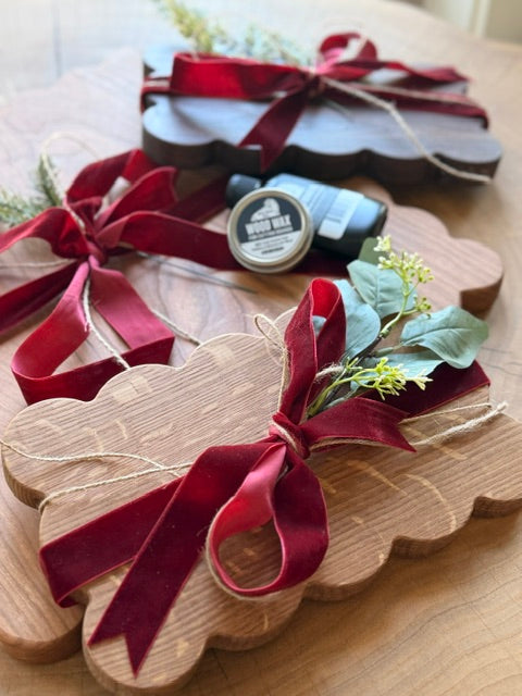The Beckett Starter Bundle — 10" Wood Butter Board + Care Kit