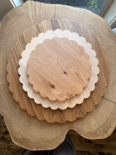 Wood Lazy Susan 24" — The Elia | Handcrafted Turntable for Kitchen & Dining