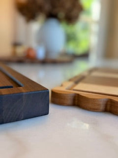 Large Wood Cutting Board 24.5" Scalloped — The Adalyn | Charcuterie & Serving Board