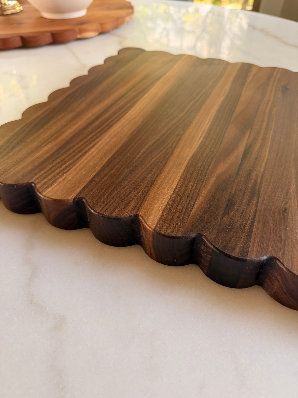 Walnut Cutting Board 15" — The Duke | 1.25" Thick Edge Grain Butcher Block